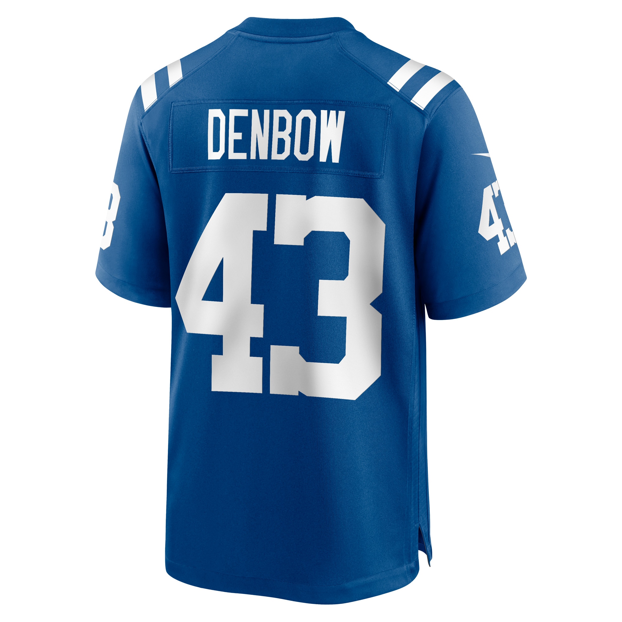 Men's Indianapolis Colts Jerseys Royal Trevor Denbow Game Player Style