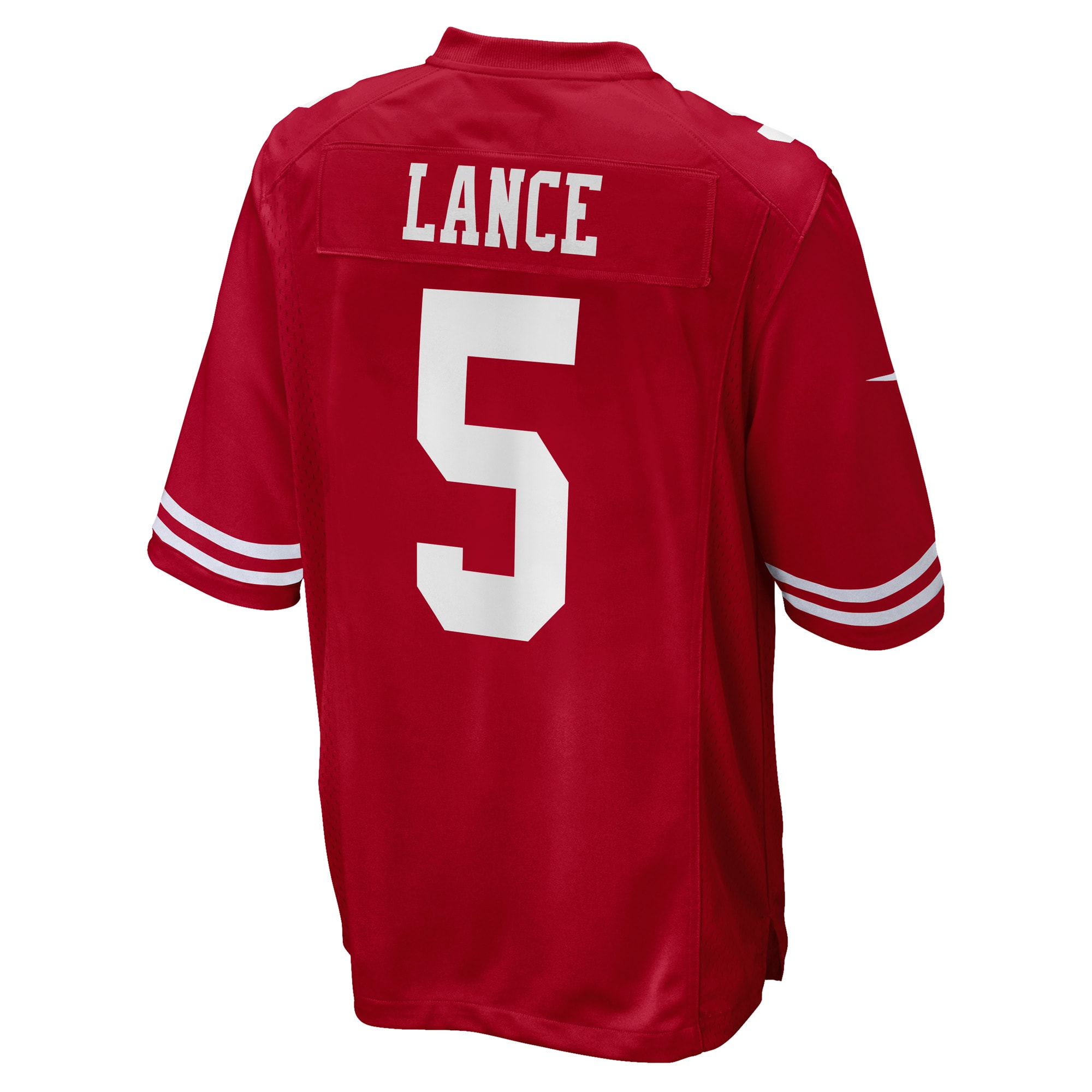 Men's San Francisco 49ers Jerseys Scarlet Trey Lance Game Style