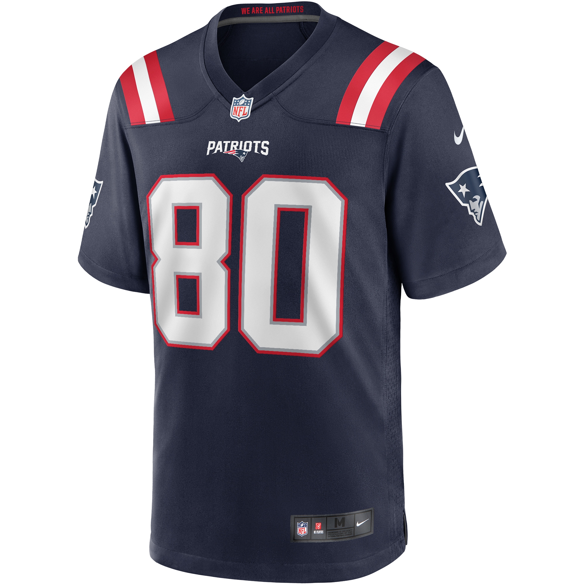 Men's New England Patriots Jerseys Navy Troy Brown Game Retired Player Style