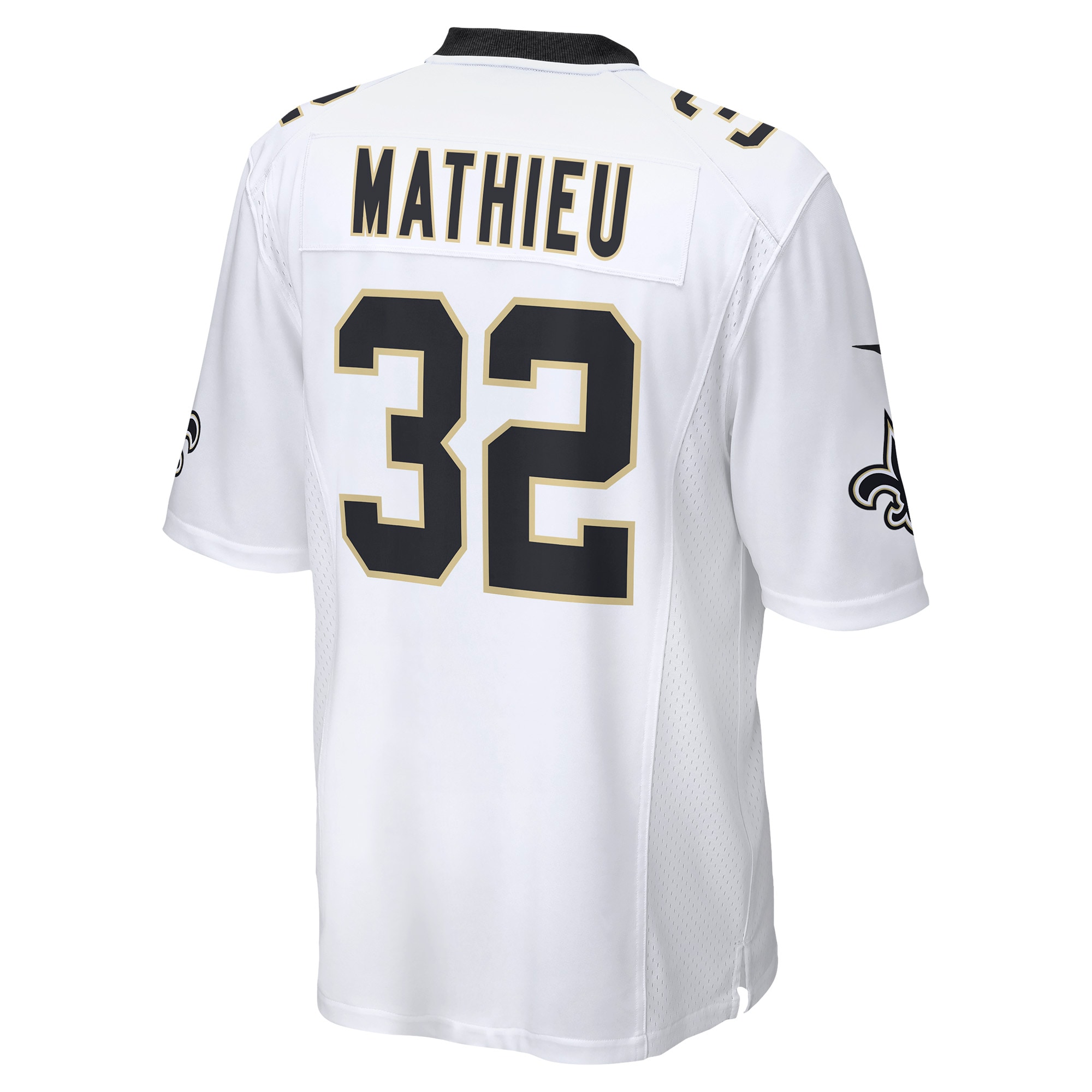 Men's New Orleans Saints Jerseys White Tyrann Mathieu Game Style
