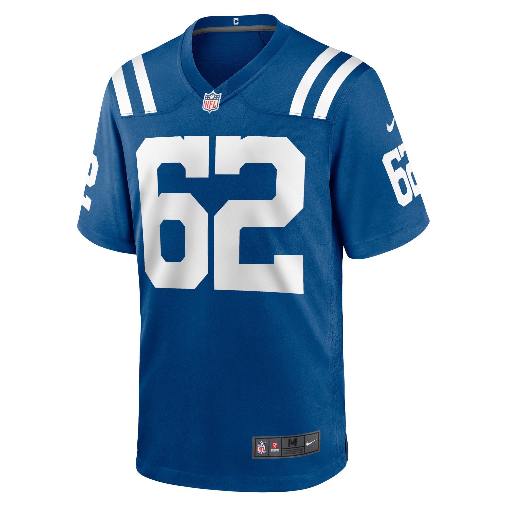 Men's Indianapolis Colts Jerseys Royal Wesley French Game Player Style