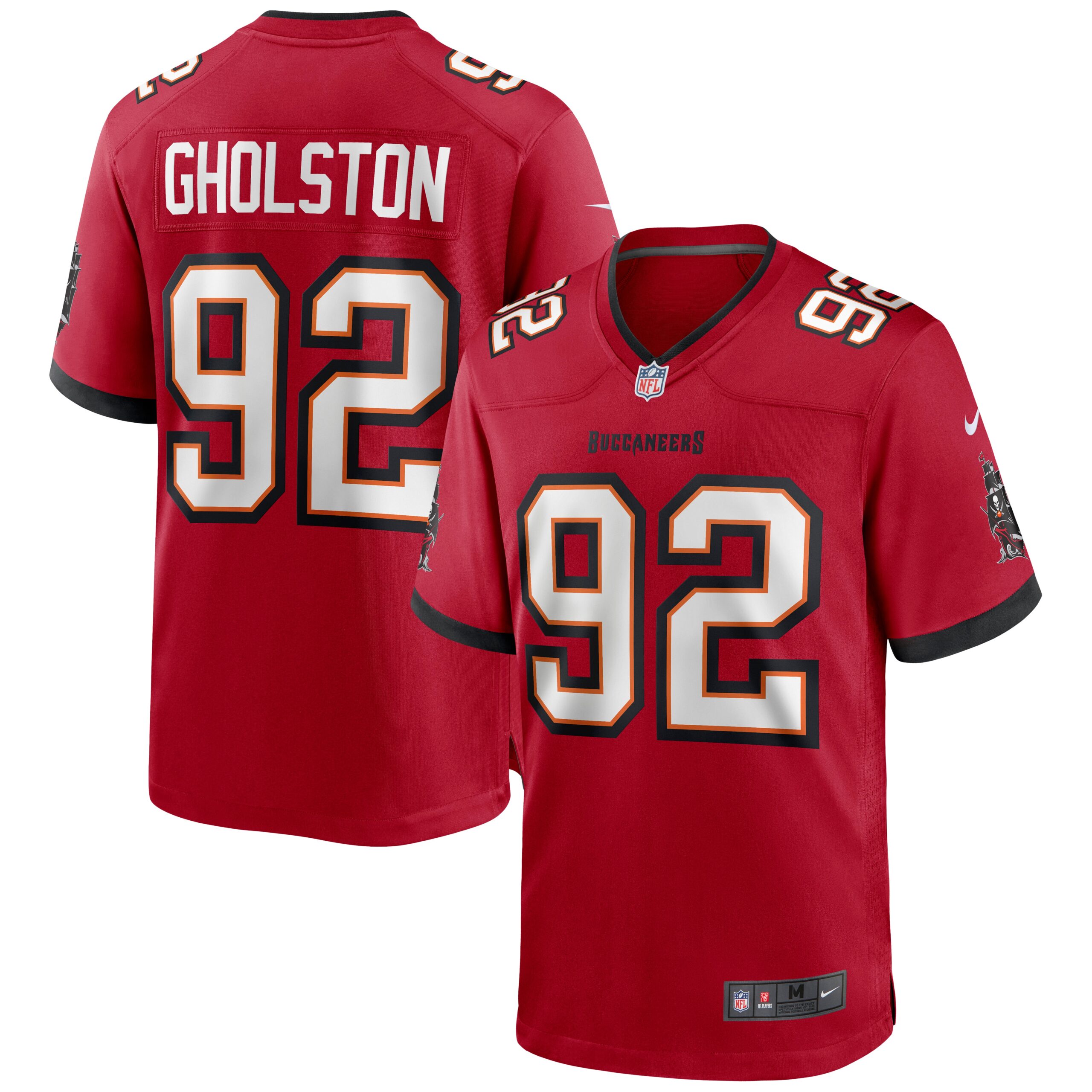 Men's Tampa Bay Buccaneers Jerseys Red William Gholston Game Style