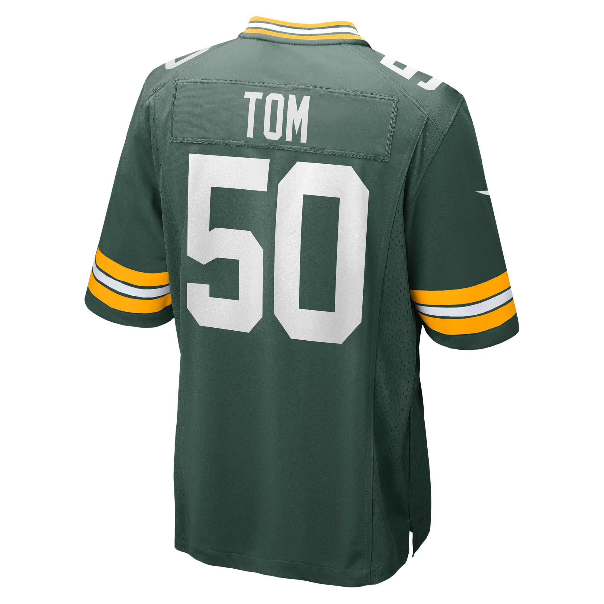 Men's Green Bay Packers Jerseys Green Zach Tom Game Player Style