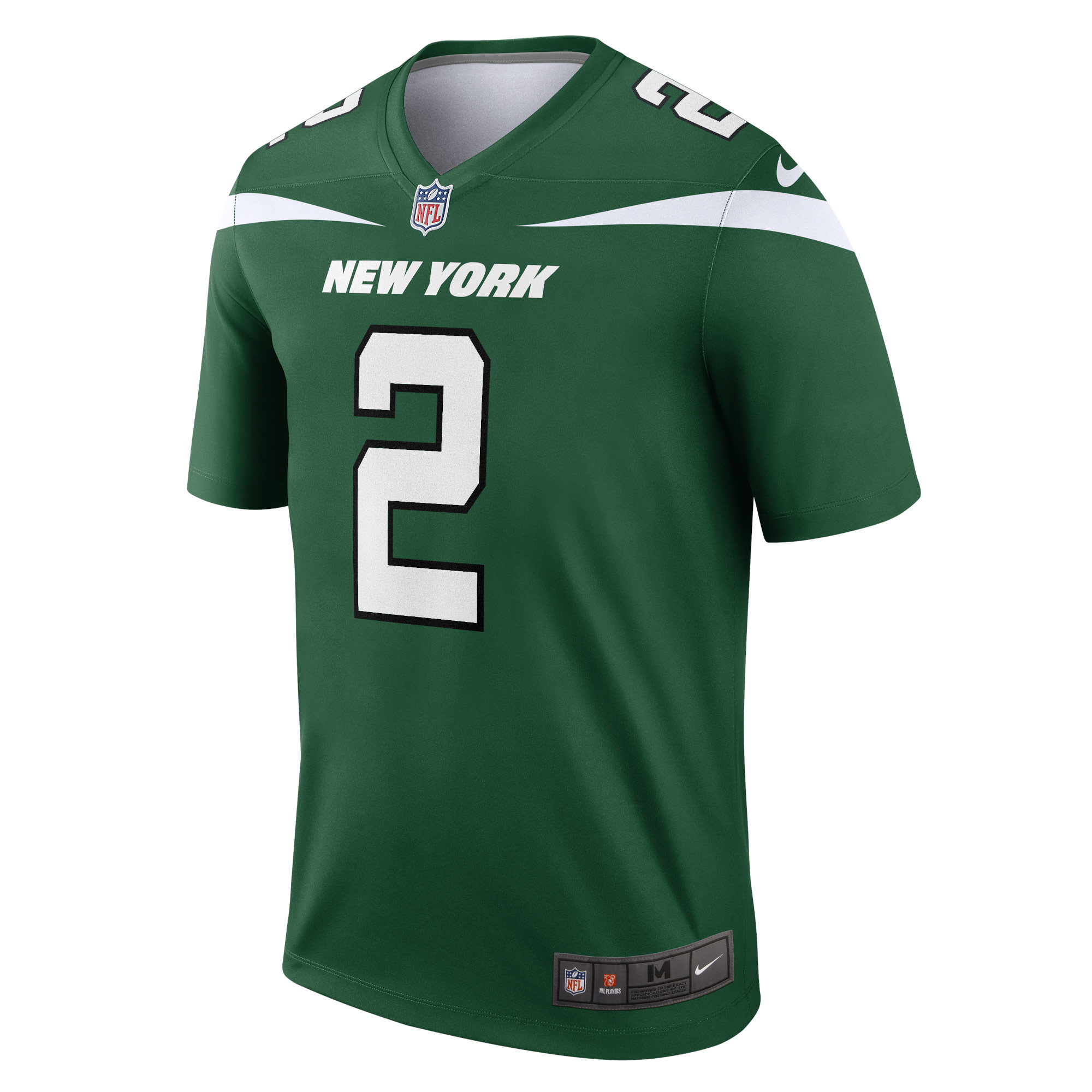 Men's New York Jets Jerseys Gotham Green Zach Wilson Legend Style