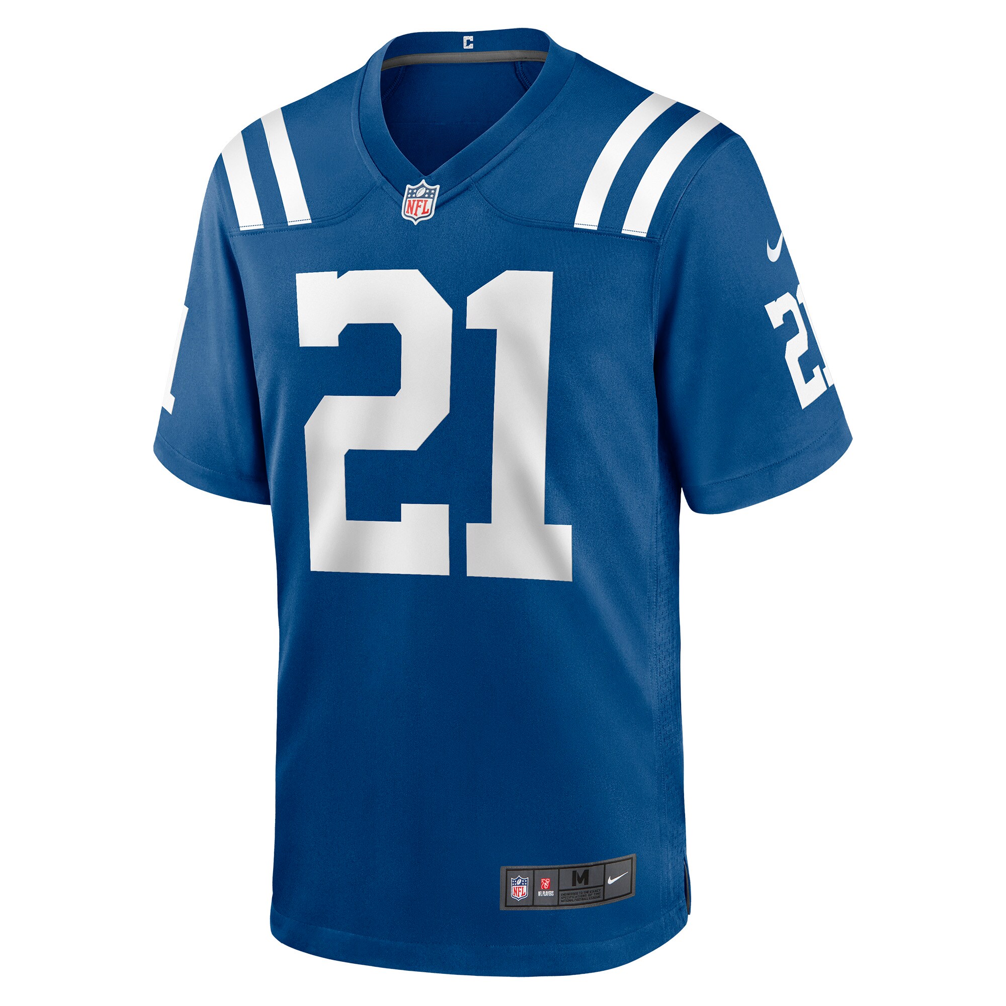 Men's Indianapolis Colts Jerseys Royal Zack Moss Game Player Style