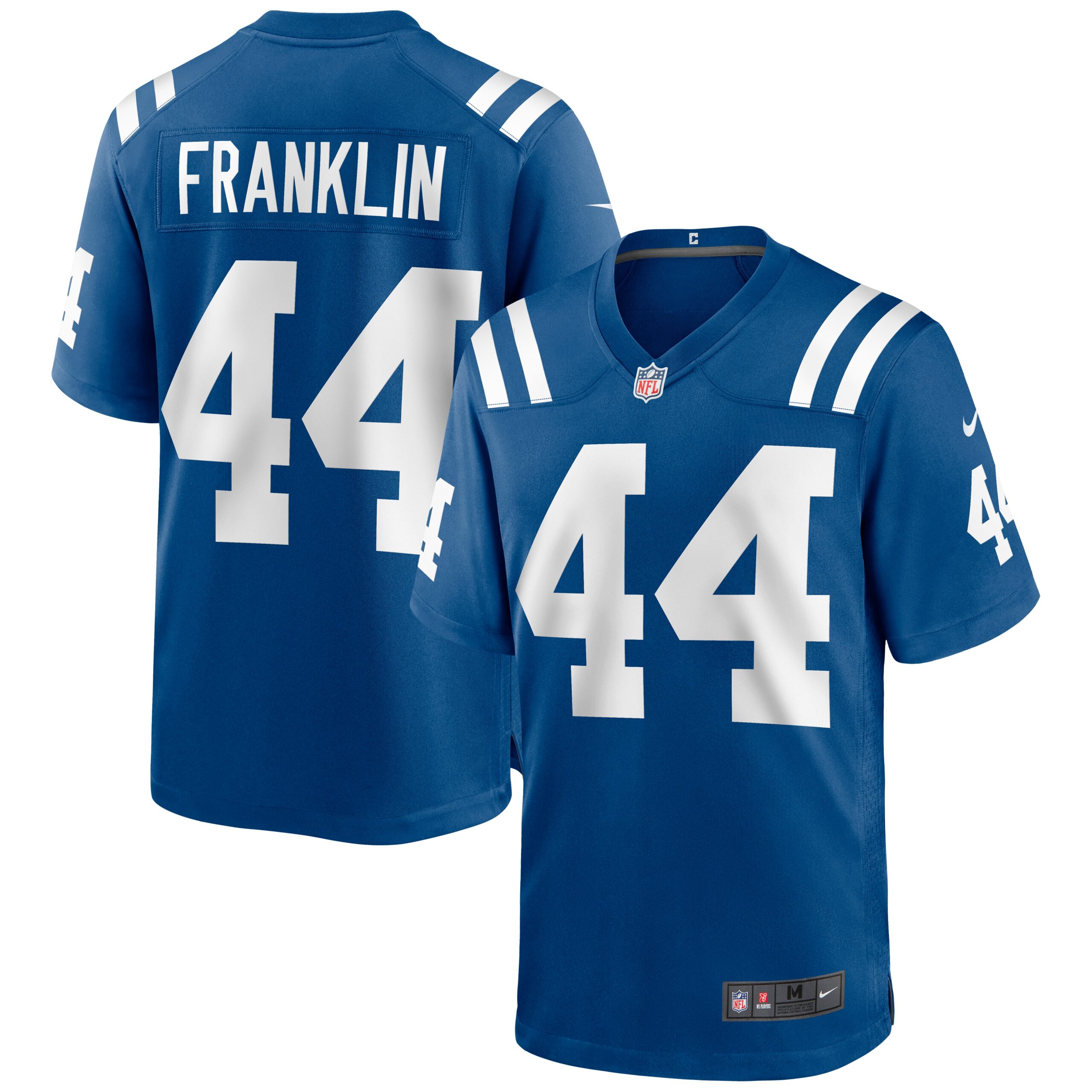 Men's Indianapolis Colts Jerseys Royal Zaire Franklin Game Style