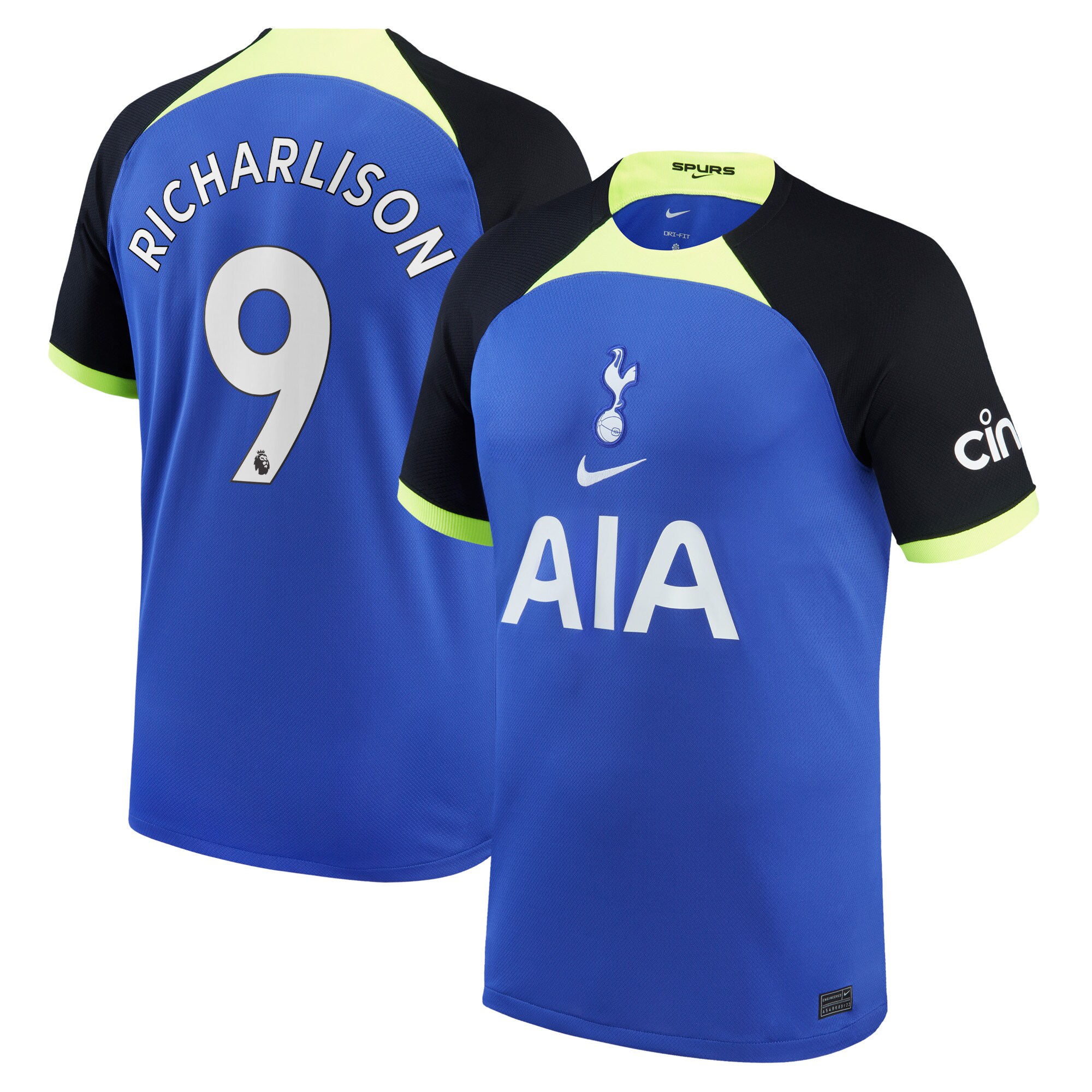 Men Tottenham Hotspur Away Shirts Richarlison Stadium Shirt 2022-23 Richarlison 9 Printing