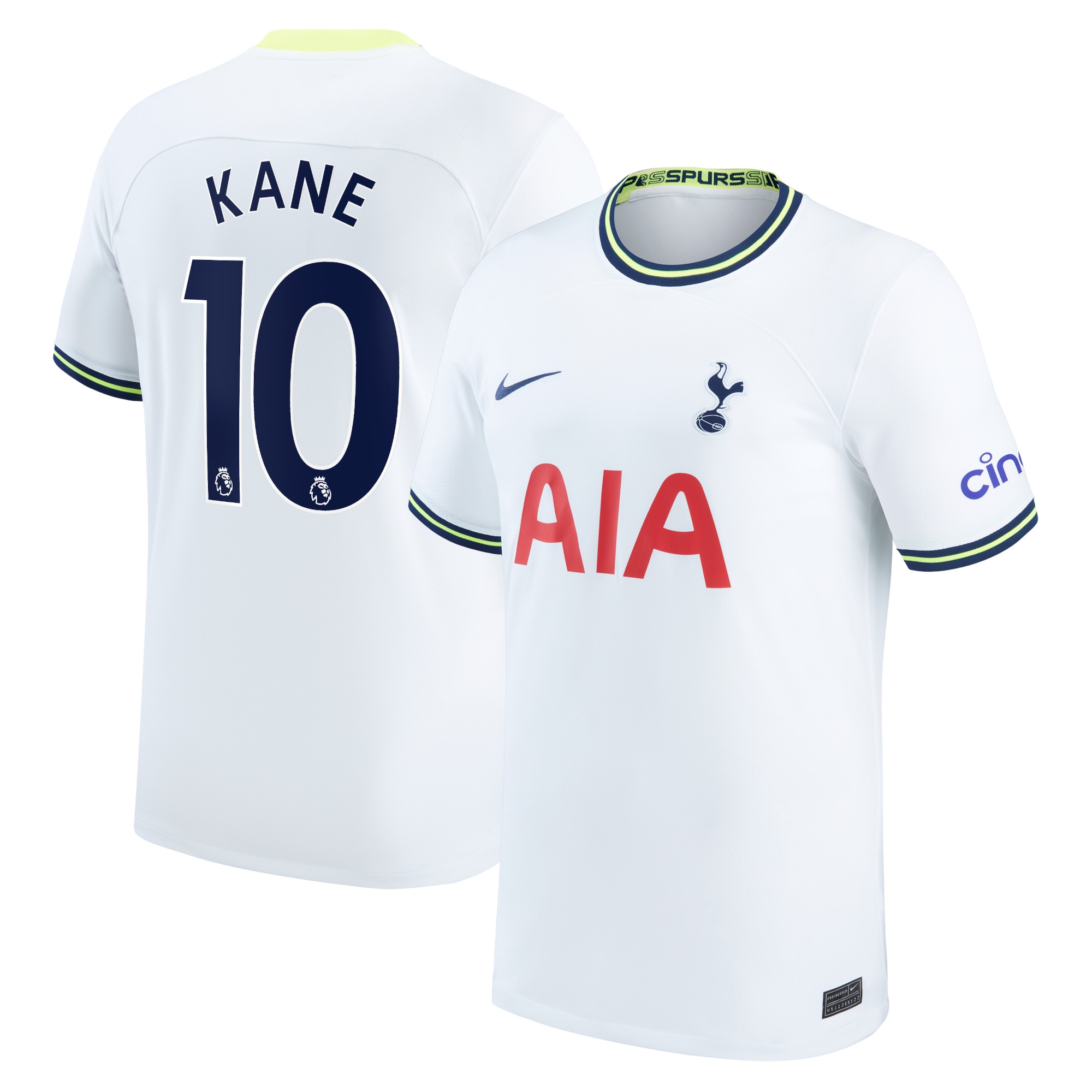 Men Tottenham Hotspur Home Shirts Harry Kane Stadium Shirt 2022-23 Kane 10 Printing