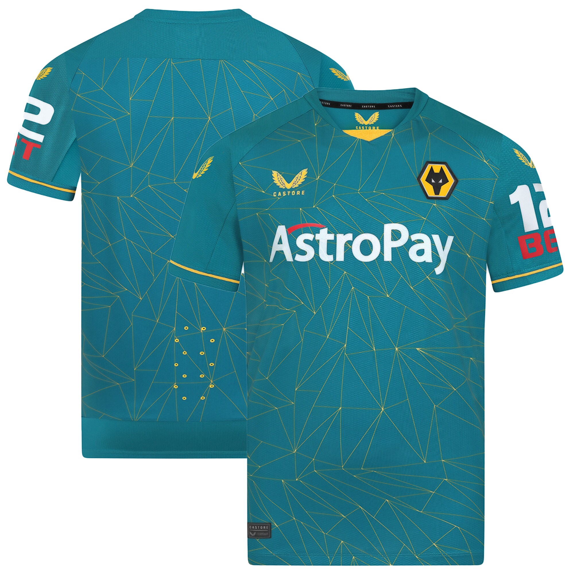 Men Wolverhampton Wanderers Away Shirts Pro Shirt 2022-23 Printing