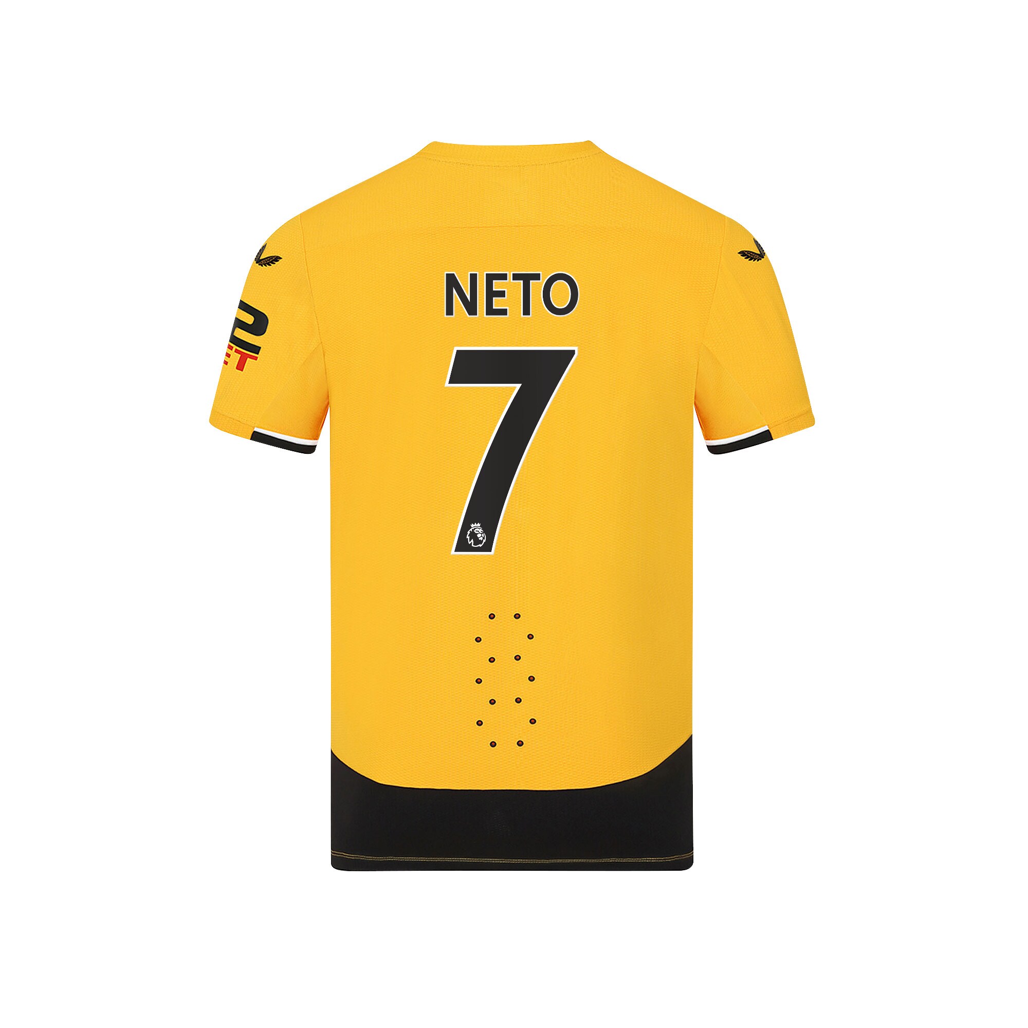 Men Wolverhampton Wanderers Home Shirts Pro Shirt 2022-23 Neto 7 Printing